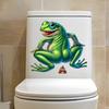 Cartoon Frosch Toilettenaufkleber Selbstklebend Wasserdicht Badezimmer Aufkleber Toilette und Heimdeko Autoaufkleber Selbstklebend
