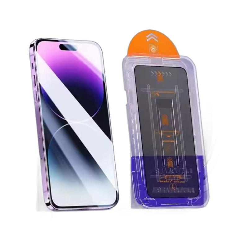 

Для iPhone 17 16 15 14 13 Pro Max Загартоване скло Безпилова інсталяційна коробка Для iPhone 14 Plus XR XS 11 12 Pro Max Захисна плівка для екрана iPhone 13 Pro Max прозорий