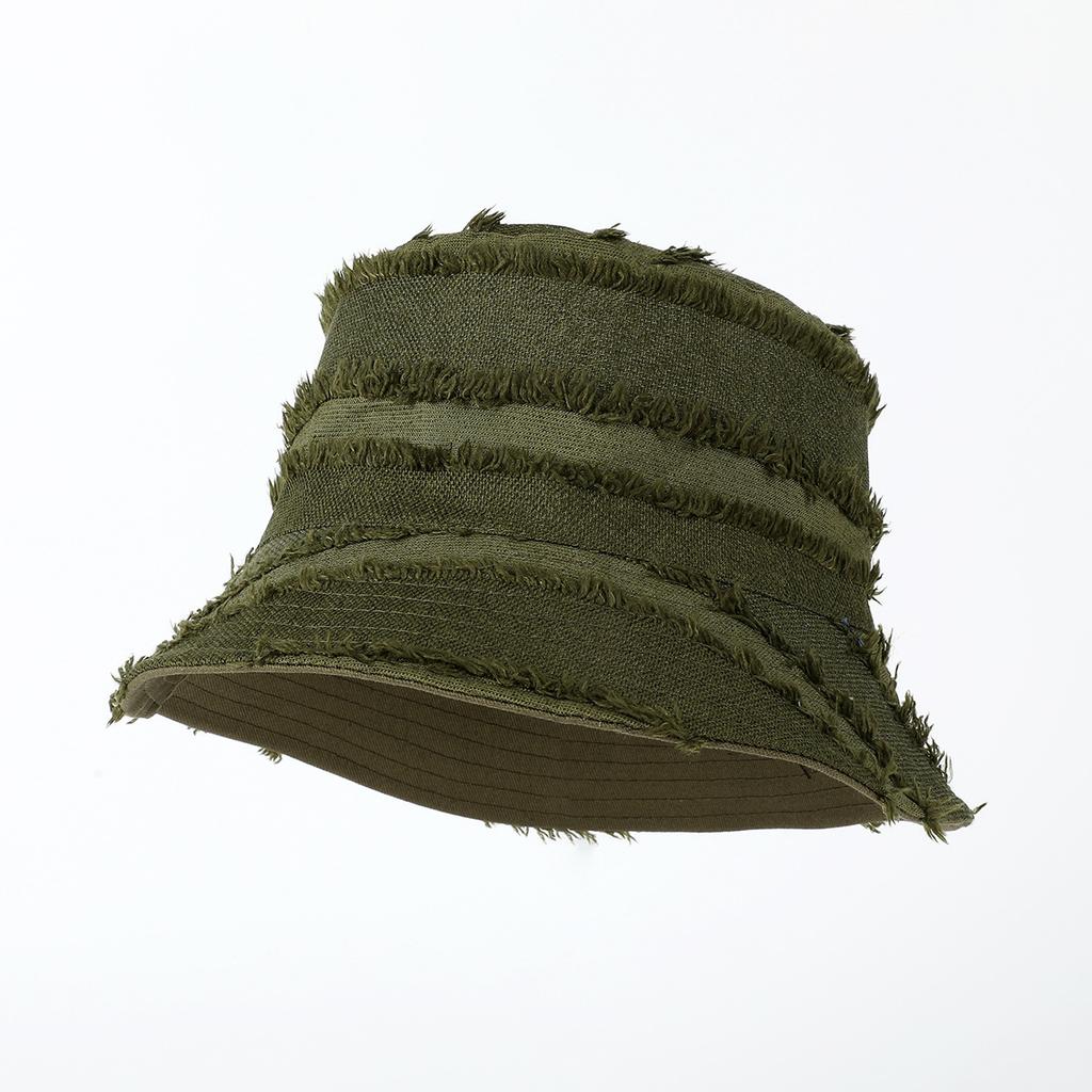 Custom Logo Double Sided Fisherman Caps Women Autumn Spring Flat Top Rough Sun Hats Korean Panama Wide Brim Casual Bucket Hats
