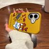 Personalized Rabbit Soft Shell Suitable for IPhone16pro Mobile Phone Case Apple 15 14 Protective Cover 13 Lychee Pattern Large Hole