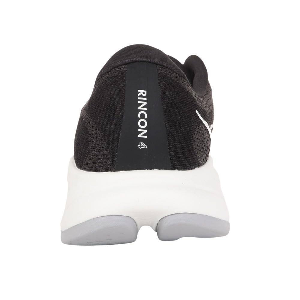 HOKA Rincon 4 Wide Running Size Black and Shoes, Men's, 27.0, White, 1155132-BWHT