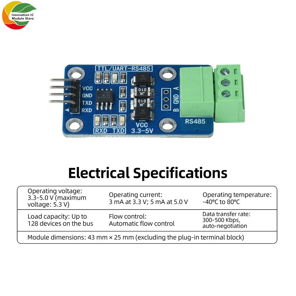 ספק כוח DC 1.1V-1V RS181 המרת רמות TTL ל-181 מודול המרת יציאה טורית ממיר USB