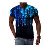 Men's Fashion Men's T-Shirt Multi-dimensional Graphic T-Shirt Casual 3D Printing Wall-mounted Round Neck Short Sleeve Top