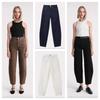 Discount! Totme Sweden High-Waisted Wide-Leg Curved Cotton Jeans