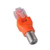 B03C F Female to RJ45 Male Coaxial Barrels Coupler Adapter RJ45 to RF Connectors Converters
