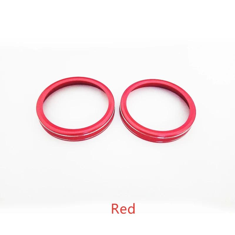 Car Stickers Console AC Air Condition Control Knob Circles Frame Trim For Mercedes Benz C Class W204 GLE GLK ML GL M GLS SL SLK