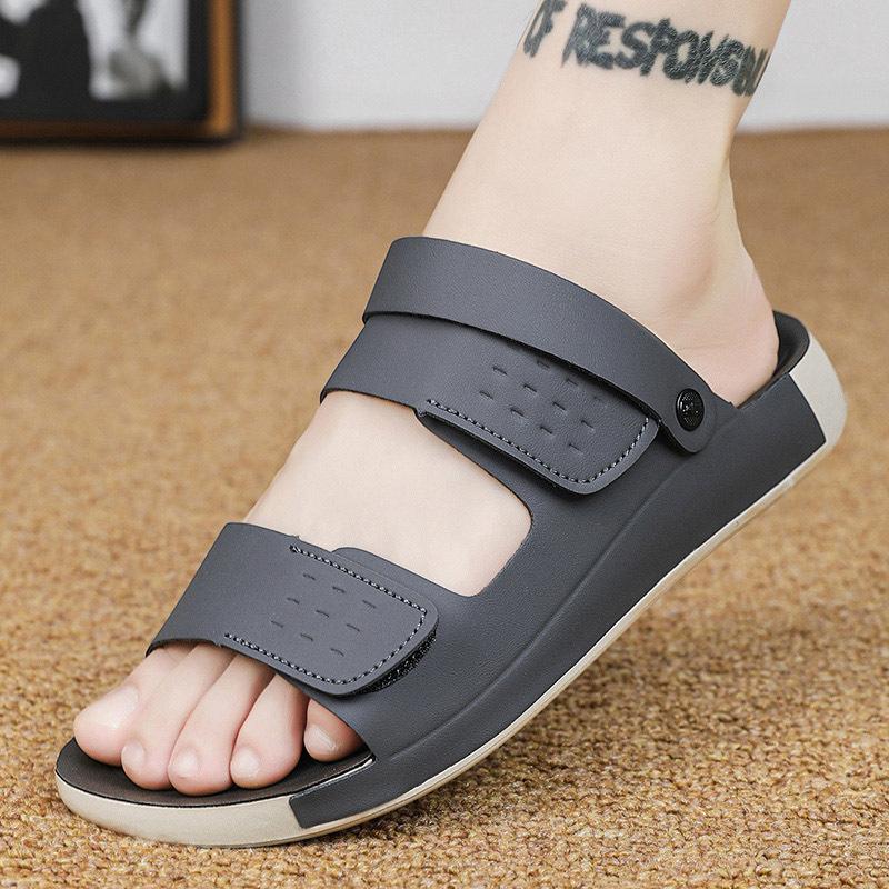 New fashion boutique men's sandals quality indoor and outdoor cool slippers British casual breathable beach shoes