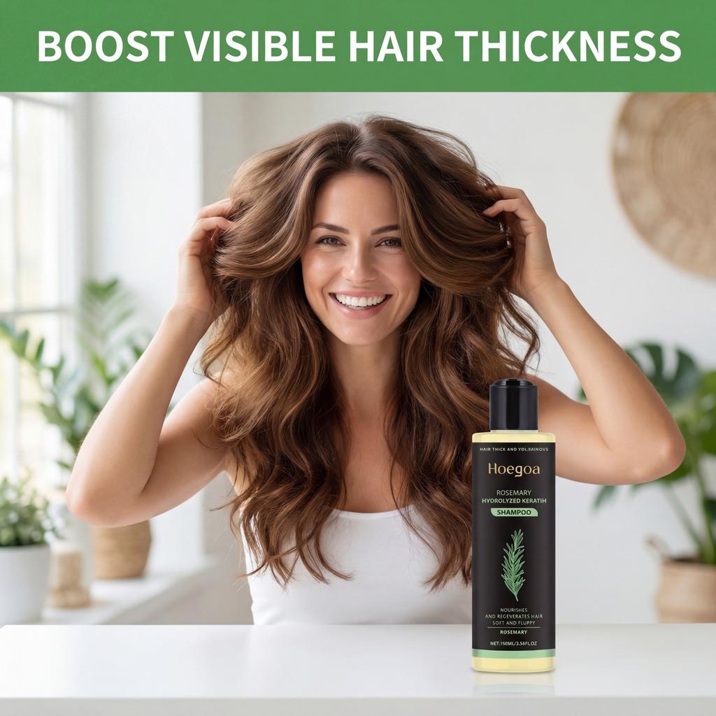 Rozemarijn Haar Volume Shampoo Volume Geevend Verdikkend Versterkend en Olie Controle Voedt en Herstelt Haarolie Voegt Volume Toe