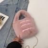 Furry small bag women's 2025 new fashion hand bucket bag autumn and winter plush chain messenger bag