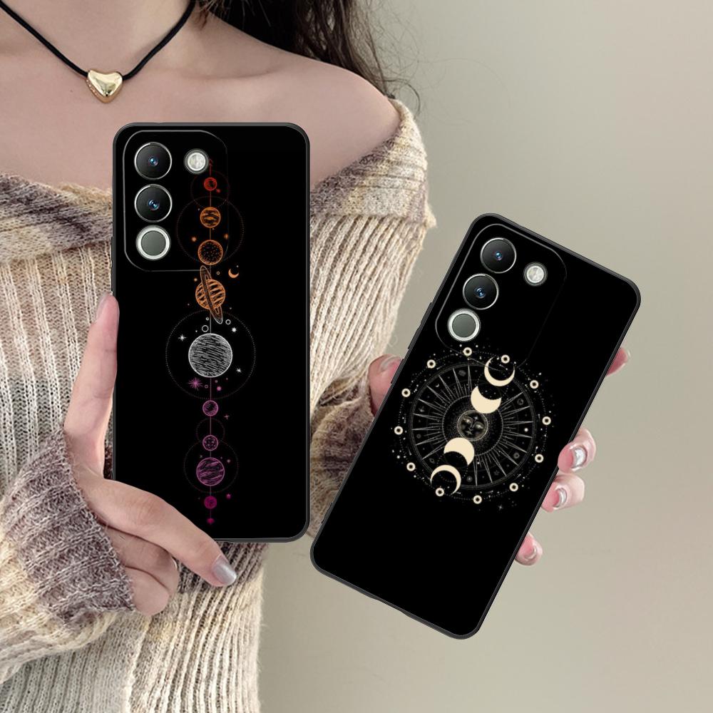 Sun Moon Mobile Cell Phone Case for VIVO Y77 76 75 74 73 72 58 56 55 51 50 38 36 Y19 Y18 Y03 Y01 5G Colorful Printing Cover