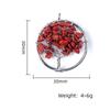1Pcs Tree Of Life Pendant Natural Stone Winding Gravel Pendant For Jewelry Making DIY Necklace Accessory Size 30x30mm