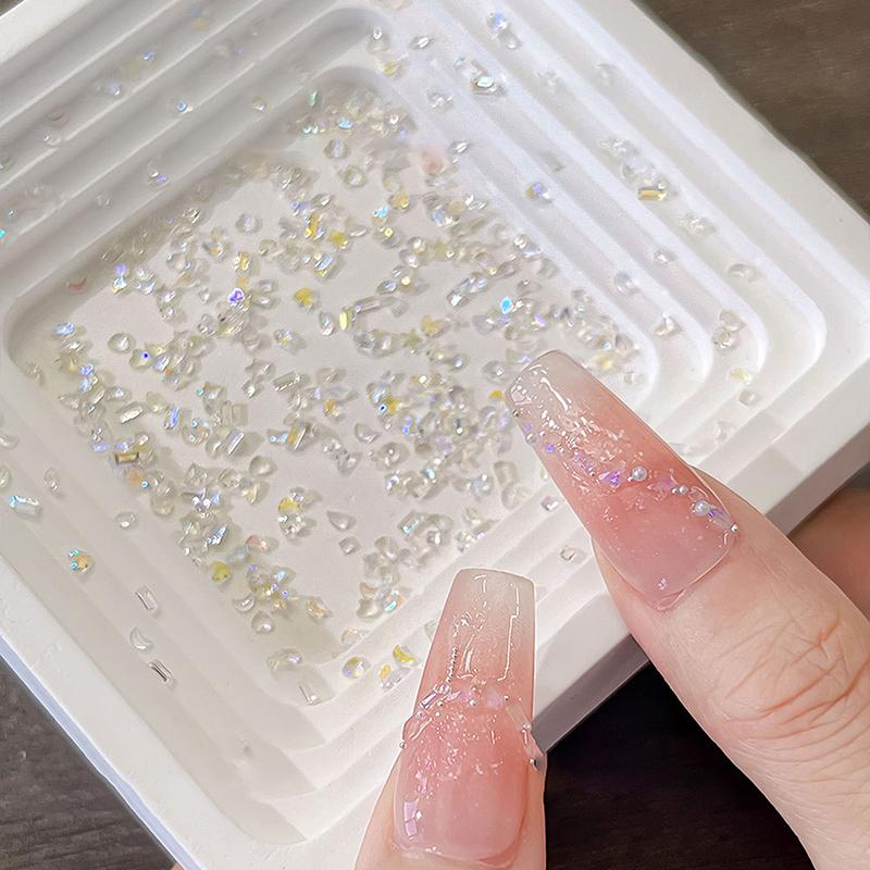 1440Pcs Multi-shape Mixed Resin Rhinestones Nail Charms Flat Back Diamonds Gems DIY Decorations