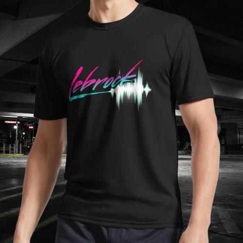 Lebrock Waveform Logo Active T-Shirt Funny Size Mode American T-shirt S