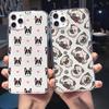 Kawaii Cute Cartoon Dog Love Heart Phone Case For iPhone 16 14 15 Pro Max 13 11 12Mini XR 7 8Plus Animal Clear Soft Cover Shell
