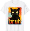 Funny Cat Bruh for Teens Boys Girls Men Women Meme Cotton TShirt Fashion Casual Vintage Graphic T Shirts Outdoors Shortsleev