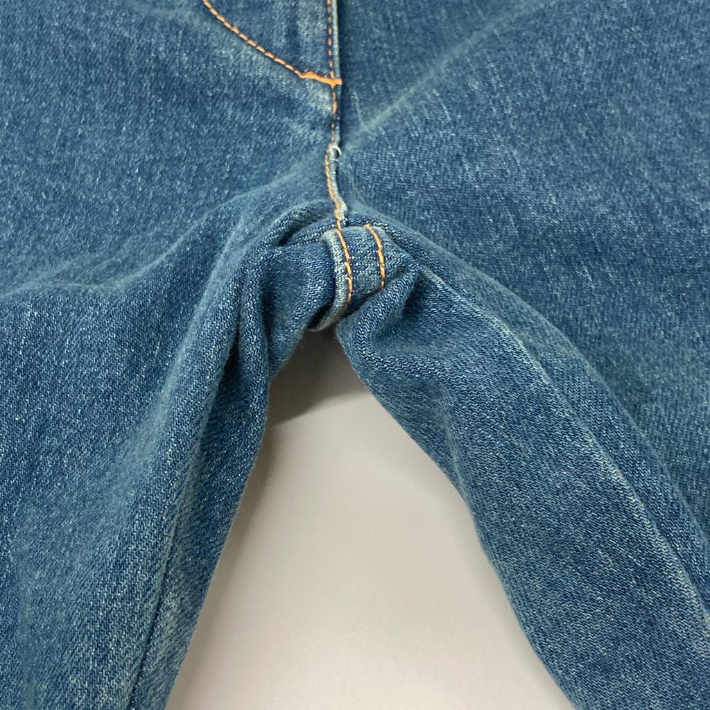 LOUIS VUITTON Domestic regular FGPA23DHM Monogram patch denim pants jeans Bottoms 36 blueUsed