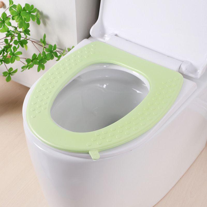 

Коврик для туалета Водонепроницаемый Бытовой Чехол-подушка для унитаза Все сезоны Новый EVA Водонепроницаемый чехол Утолщенный пенопластовый коврик Не требует стирки 3