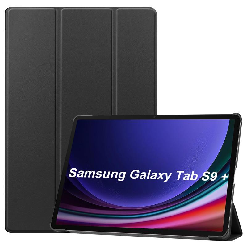 

Чехол для планшета Samsung Galaxy Tab S9 S8 S7 Plus S7 FE 12, 4 дюйма, чехол с милым единорогом и котом, раскрашенная откидная подставка для Tab S9 Plus, S9Plus, чехол Galaxy Tab S7 Fe чёрный