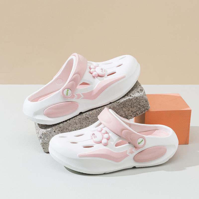 

Мужские повседневные удобные сабо летние дышащие нескользящие для помещений и улицы пляжа 34EU/CN35 белый