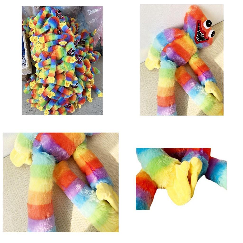Peluche Huggy Wuggy Arcoíris - Inspirado en el Juego Poppy Playtime Suave Y De Alta Calidad