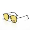Metal 2 In 1 Magnet Clip On Myopia Glasses Frame Trend Sunglasses For Men Women UV400 Optical Computer Glasses
