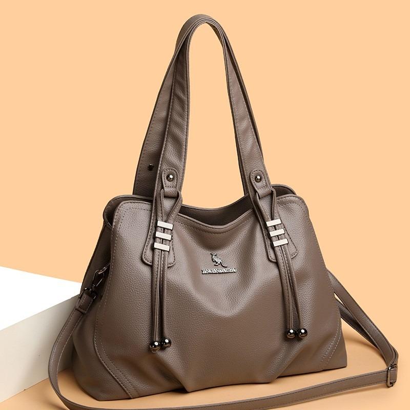 Trendige Damen Leder Schultertasche Multifunktionale Umhängetasche für den Alltag