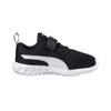 Puma Carson 2 V Velcro Durable Low Top Kids Casual Shoes Kids Sneakers Black White 190565-02