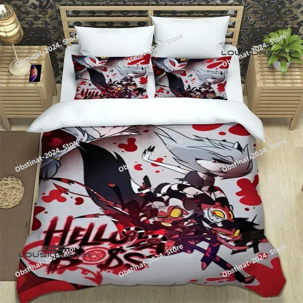 H-Helluva-Boss Cartoon Bedding Sets Exquisite Bed Supplies Set Duvet Cover Bed Comforter Set Bedding Set Luxury Birthday Gift