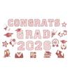 30Pcs Graduation Car Magnetic Stickers Waterproof Reusable 2026 Senior Grad Car Decorations Bumper Magnets for Refrigerator Metal Surfaces Party