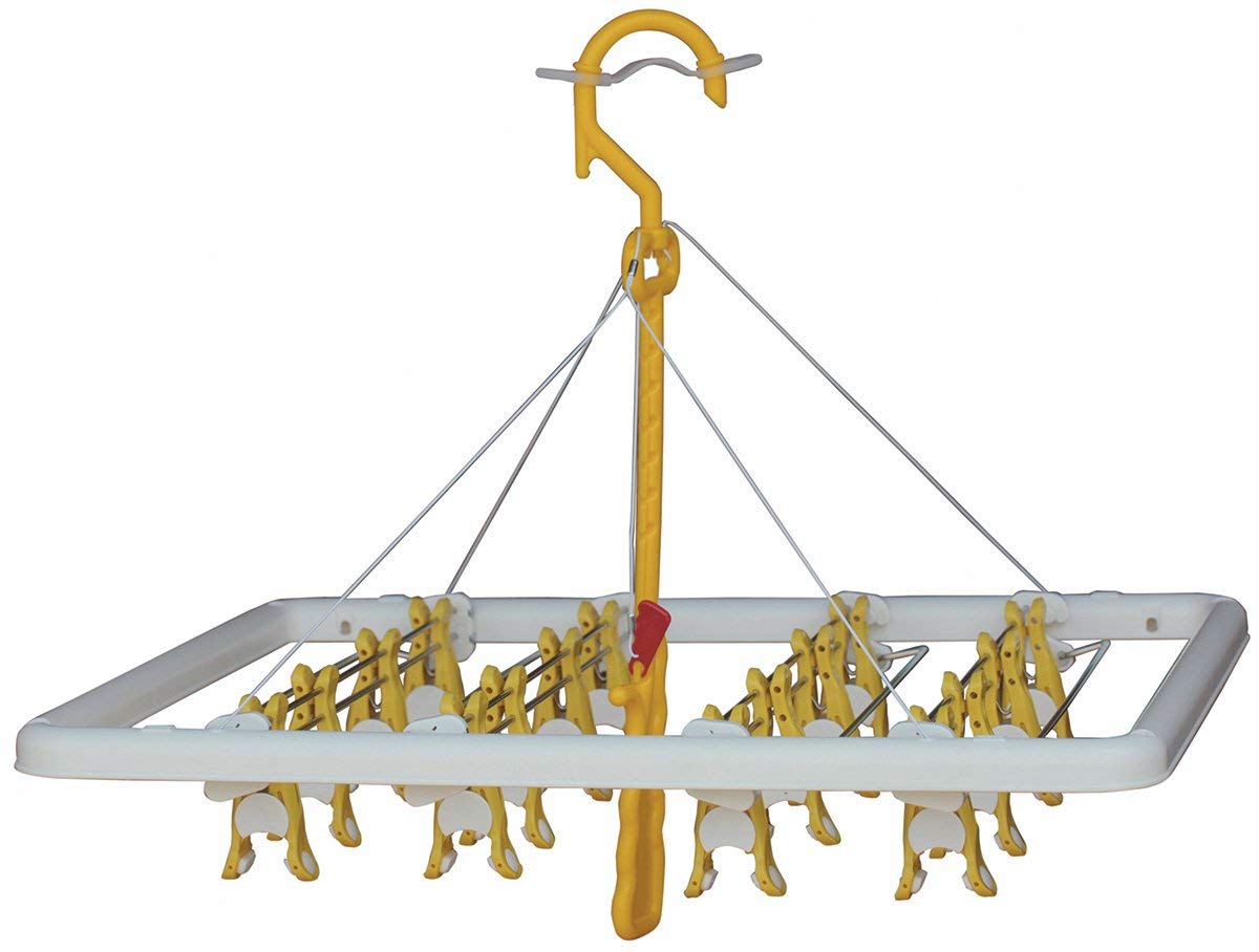 

ImageCraft You Once Laundry Yellow 36 x 46 x 39 Thank 16 Hanger, (White), cm, ICA003-001-16