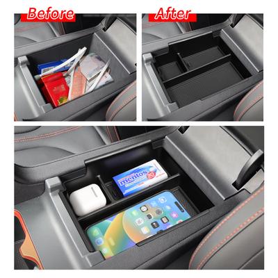 Smabee for BYD Shark 2025 2025 Center Console Armrest Storage Box Car Accessories Storage Tray Organizer Tidying Black