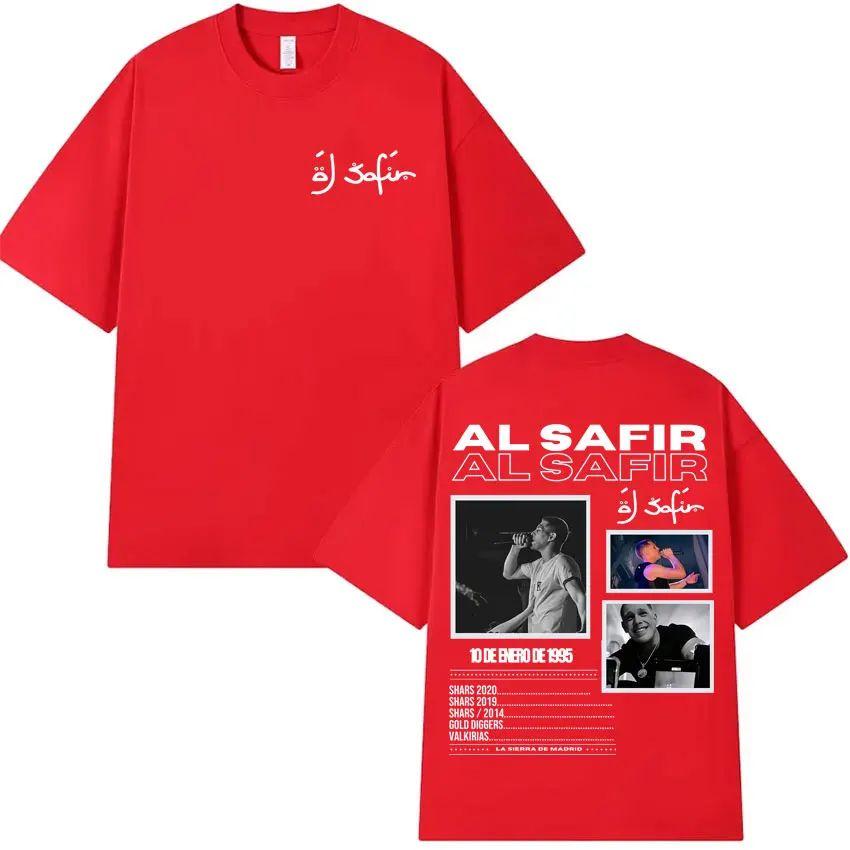Hip Hop Tshrit Rapper Al Safir Tour Graphics Harajuku Clothing Oversized Tide T-shirts Gothic Casual Y2K T Shirt Streetwear