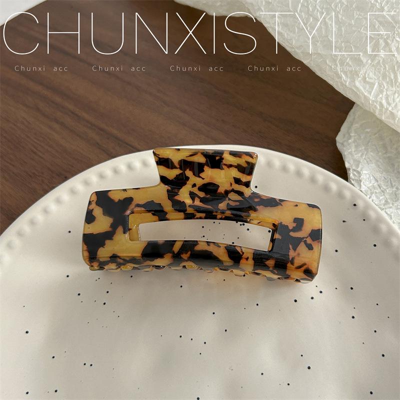 Large French Retro Mermaid Color Hairpin Shark Clip