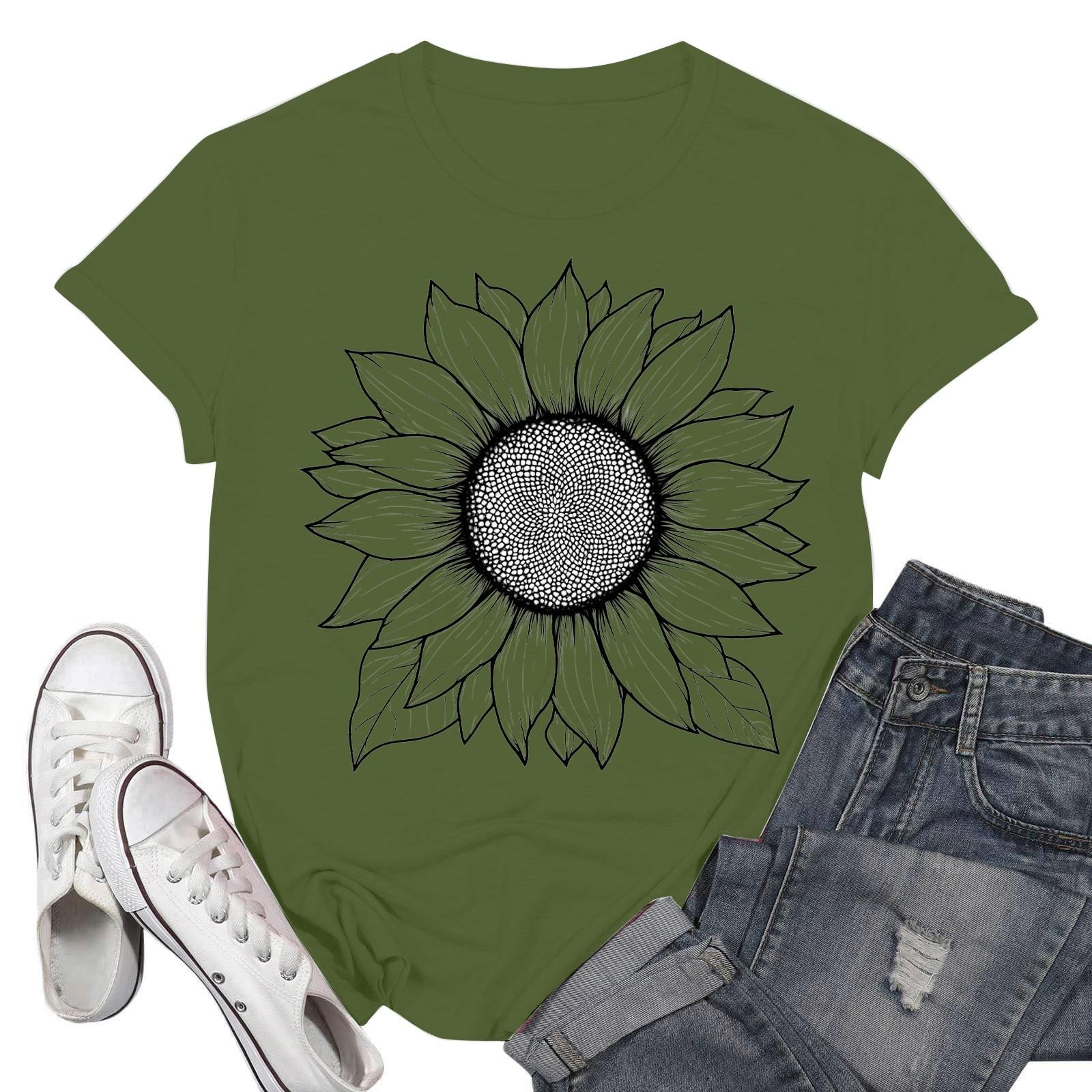 

Женские модные повседневные пуловеры с короткими рукавами и круглым вырезом с принтом L армия зеленый