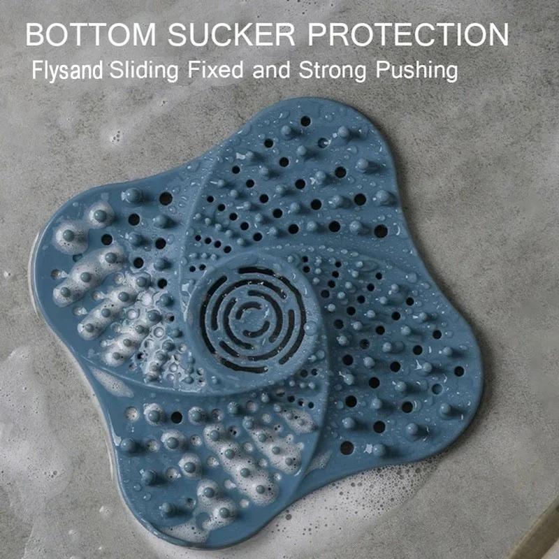 Bathroom Sink Drain Filter Cover Basin Outlet Plug Washable Reusable Floor Drain Protector