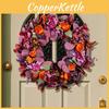 Fall Greenery Flower Wreath Door Decor With Faux Plants For Wedding Garden Entrance