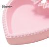 3D Printed Bow Storage Tray Jewelry Tray, Cute Heart-Shaped Organizer, Stable Decorative Desktop Organizer Unique Art Collection Gift for Rings