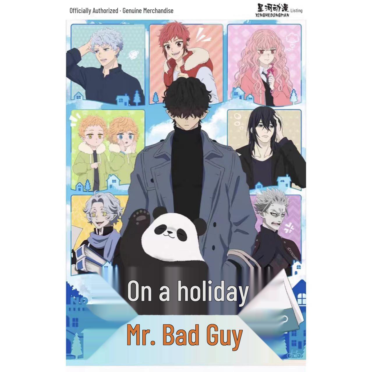 Mr. Bad Guy on Holiday Anime 2D Badge - Official Merchandise