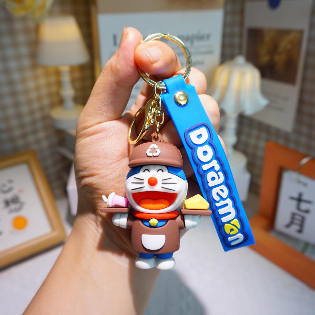Doraemon PVC Soft Rubber Cute Keyring Pendant Ornament