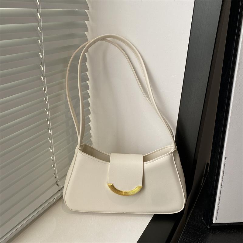 Premium Sense Versatile Armpit Bag Solid Color Spring New Simple Handbag Versatile Fashion Niche Shoulder Bag