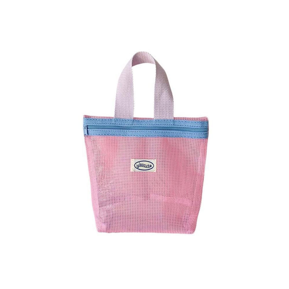 Skin Care Storage Bag Korean Storage Bag Mesh Zipper Makeup Bag Women Cosmetic Bag  Girls Lady