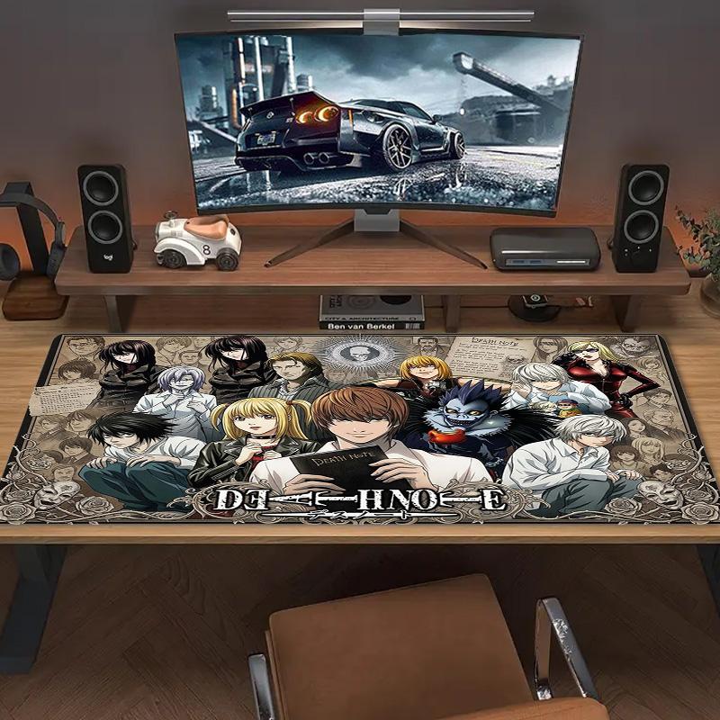 Anime DEATH NOTE Color Mouse Pad Large Gaming Table Cushion Non-slip Laptop Tablet Big Mousepad XXL Mat Mini PC Playmat With Lock Edge