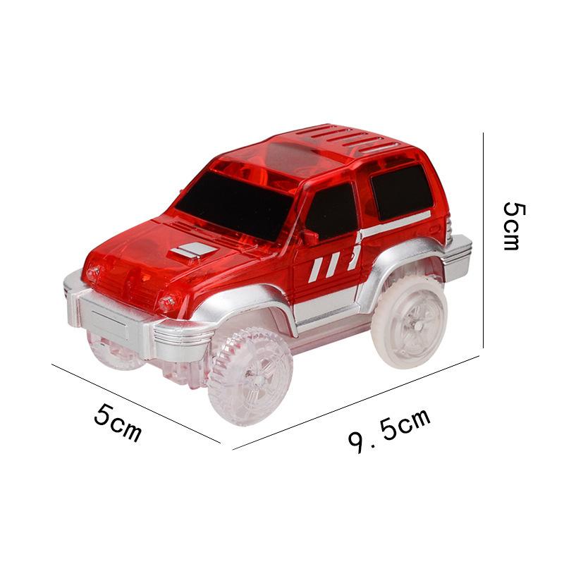 Children's Electric Glowing Racing Track Car DIY Plastic Glow In The Dark Creative Children's Educational Toys