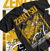 Anime Demon Slayer Zenitsu Agatsuma Thunder Graphic Black TShirt All Size
