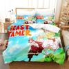 Beast Tamer Bedding Set Single Twin Full Queen King Size Bed Set Adult Kid Bedroom Duvetcover Sets 3D Anime Bed Sheet Set