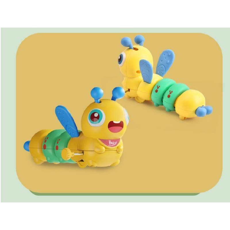 Colorful Baby Bee Winding Toy For Infants With Fun Stretching Caterpillar Design