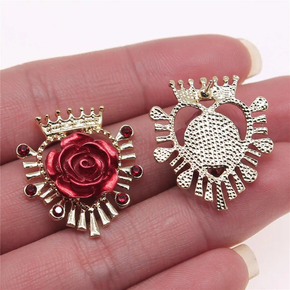 

Серьги-гвоздики Серьги Женские аксессуары Ремесла Товары для изготовления ювелирных изделий A22-1pair-17x17mm