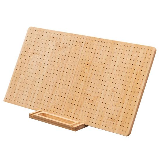 Bamboo Crochet Blocking Board DIY Handmade Granny Square Knitting Blocking Wooden Board Crocheting Accessories Tools Beginners Grandma Mom Gift