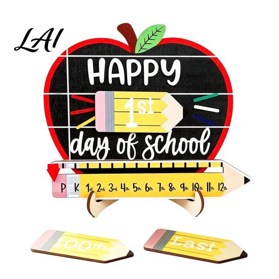 Chalkboard Sign for First Day of School Sign Reusable Wooden Milestone Board Board Kids Back to Photography Prop Kindergarten And Elementary
