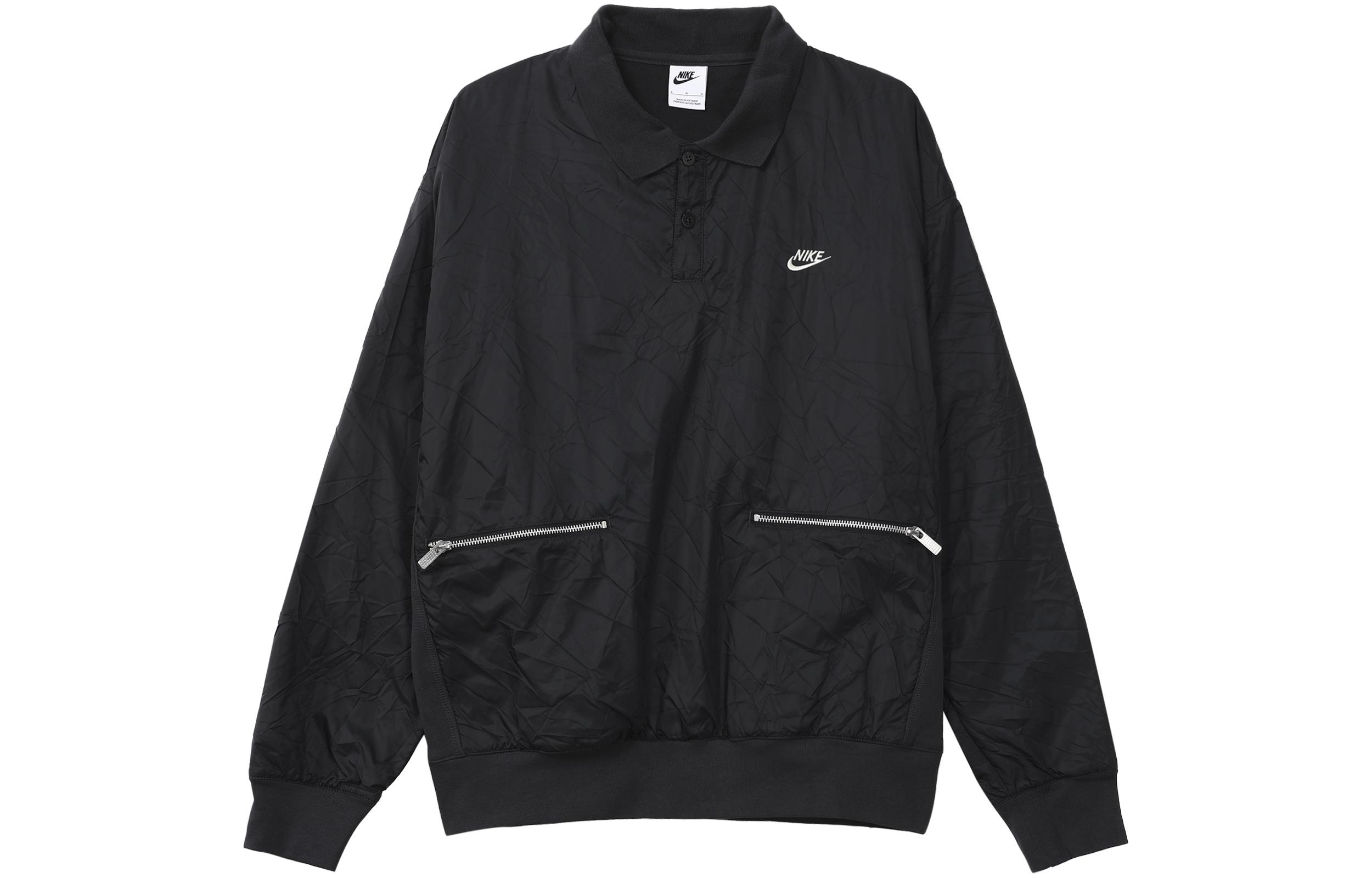 Nike Jackets Men s Black Lapel Moderate Other DR6077-045 M